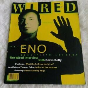 Wired Magazine Brian Eno music tech geek computer culture 90s vintage